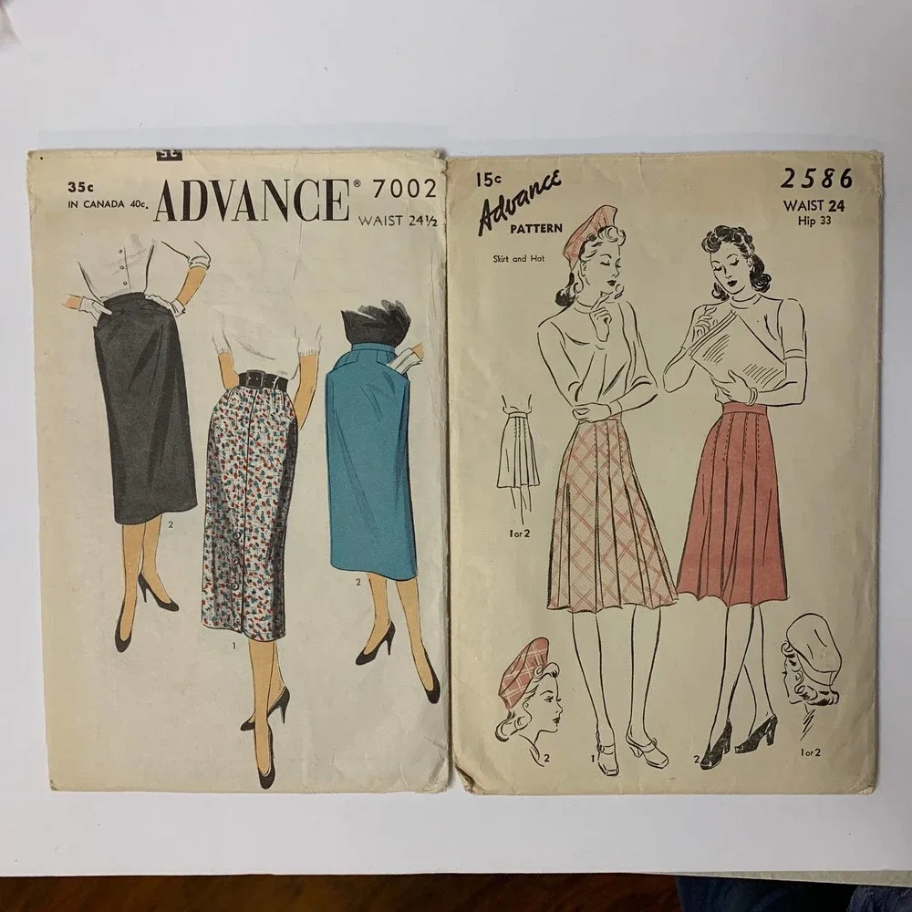 Assorted vintage sewing
